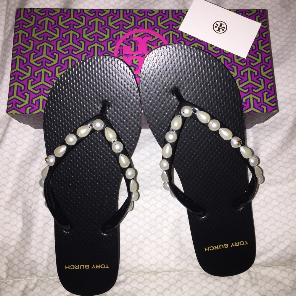 Tory Burch Pearl Thin Flip Flops